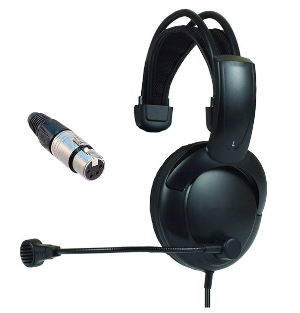 Clear-Com CC-260 Microphone Headset w/ Female XLR Connector Cable