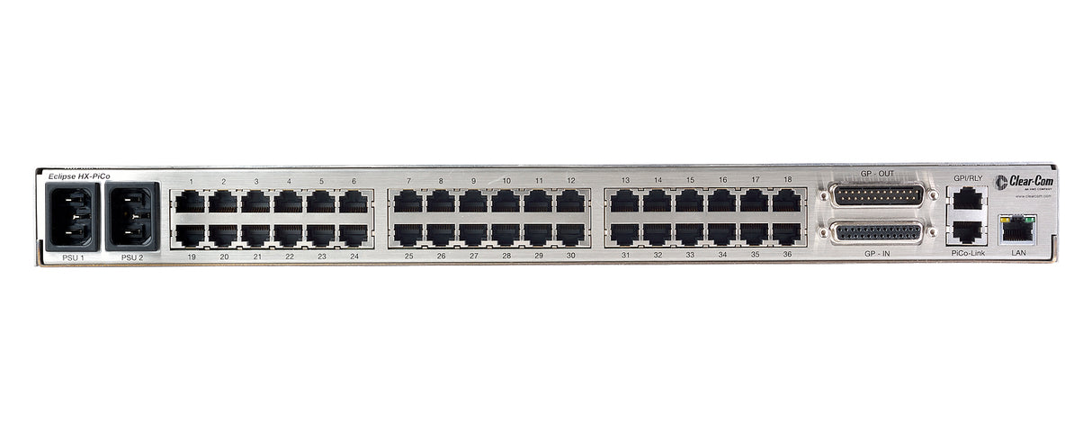 Clear-Com Eclipse HX-PiCo 36 Port, 4-Channel Ethernet/IP Interface