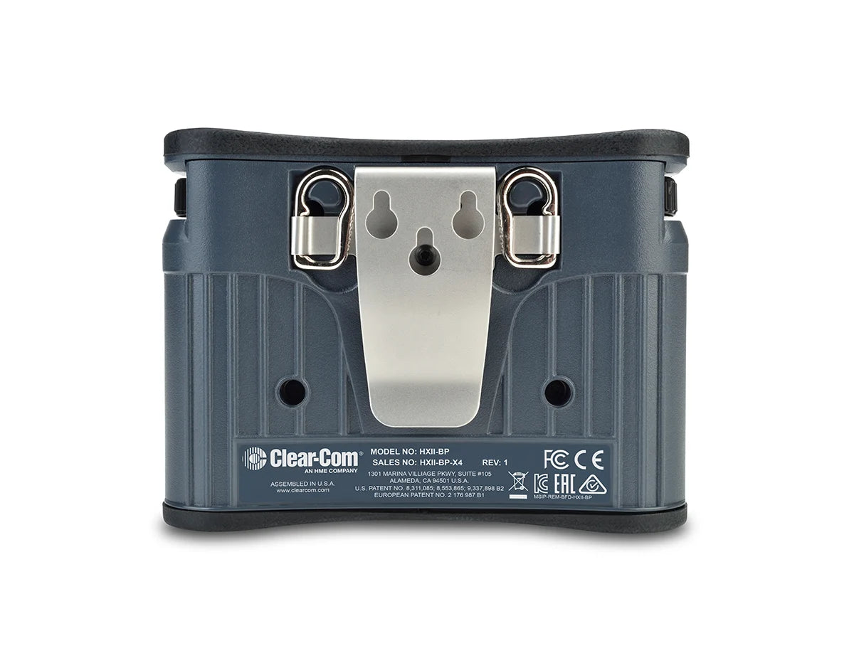 Clear-Com HelixNet HXII-BP-X4 2-Channel Full-Duplex Digital Intercom Beltpack w/ XL-4M Jack