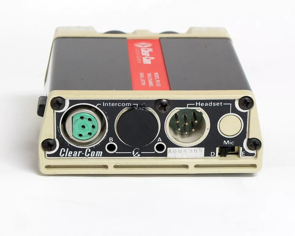 Clear-Com RS-522 2-Channel Beltpack Intercom Station