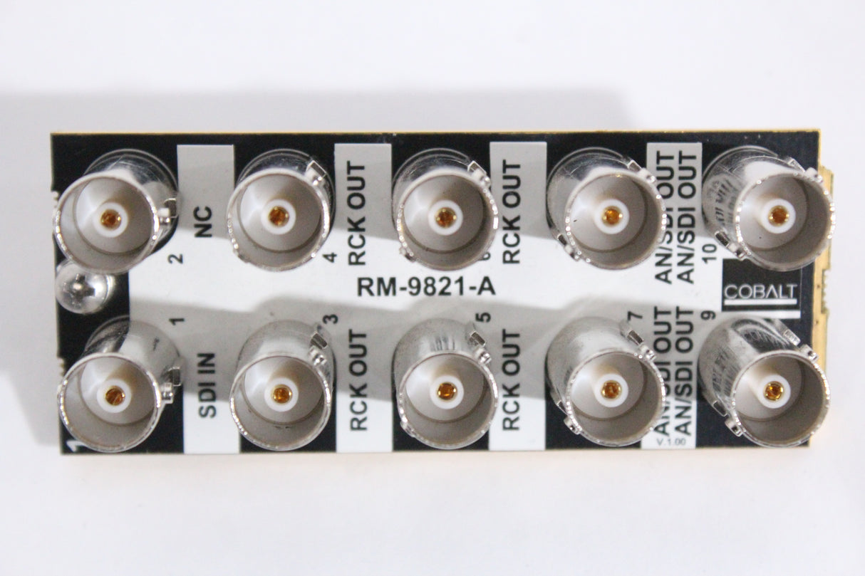 Cobalt Digital 9821 HD/SD-SDI IO Downconverter Card w/ RM20-9821-A Rear IO Module