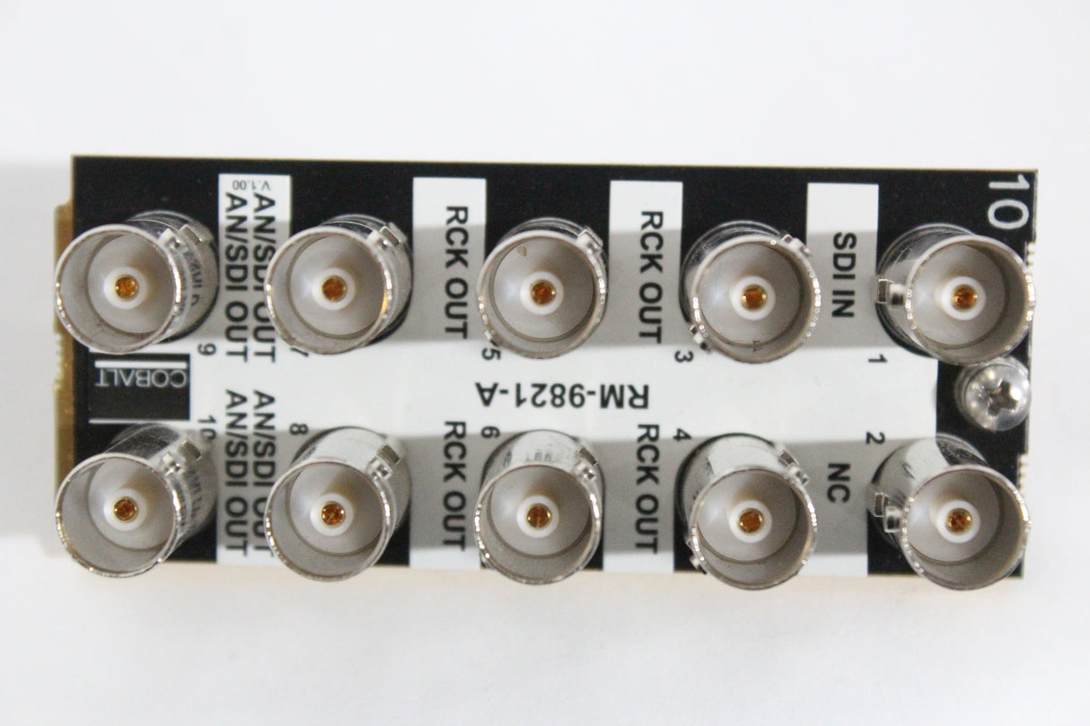 Cobalt Digital 9821 HD/SD-SDI IO Downconverter Card w/ RM20-9821-A Rear IO Module