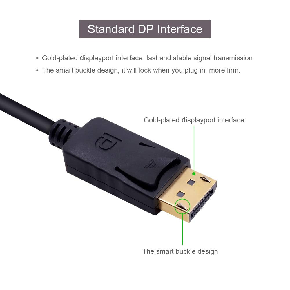 Comprehensive Cables DISP-DISP Standard Series DisplayPort Male To Male Cable