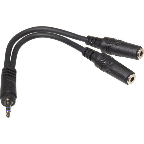 Comprehensive Cables MP/2MJ-C 3.5mm Mini Plug to Two Mini Jacks Audio Adapter Cable 6"