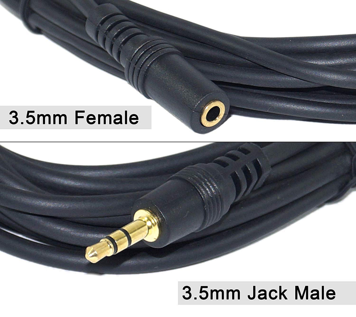 Comprehensive Cables MPS-MJS Standard Series 3.5mm Stereo Mini Plug to Jack Audio Cable