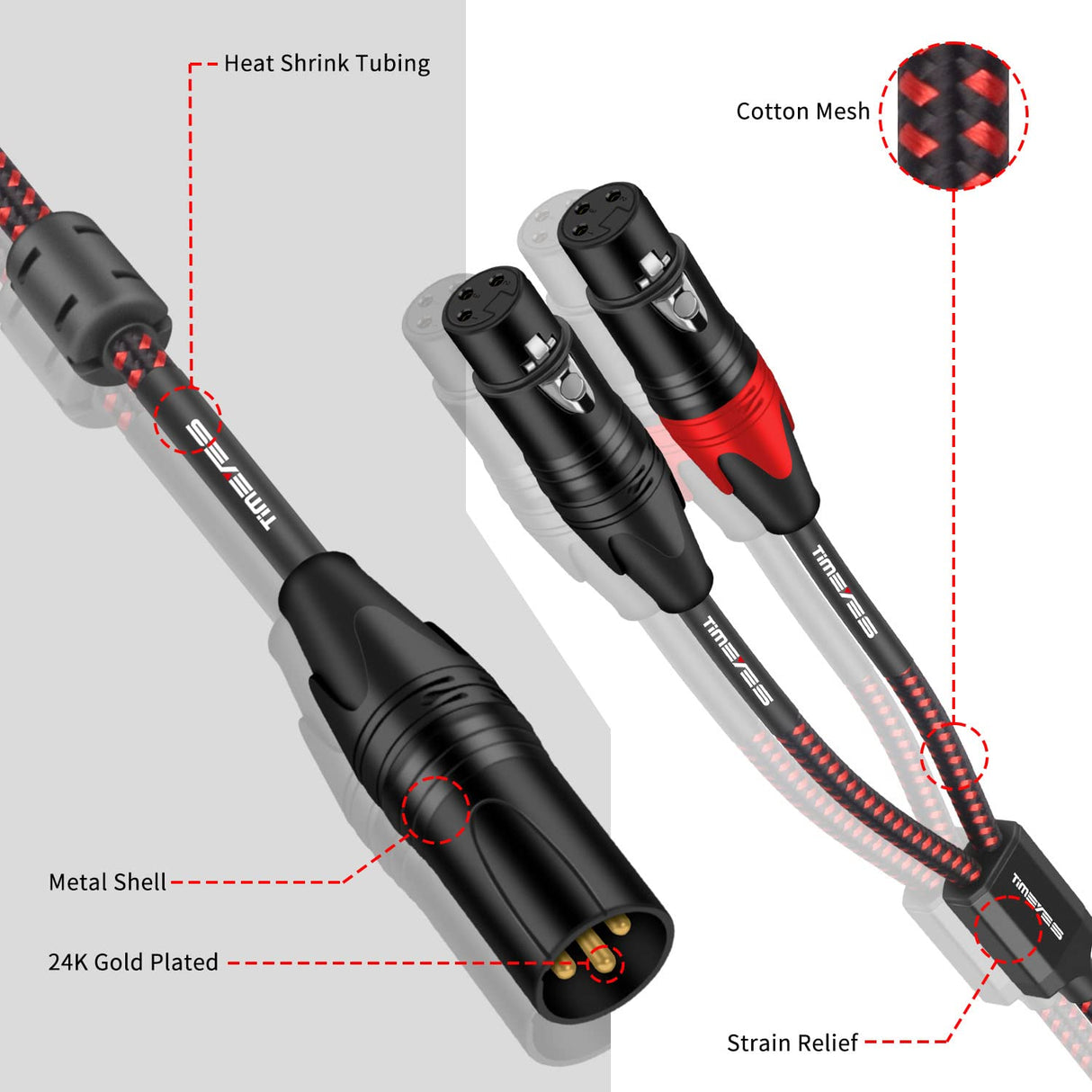 Comprehensive Cables XLRJ-MP Standard Series XLR Jack to 3.5mm Mini Plug Audio Cable