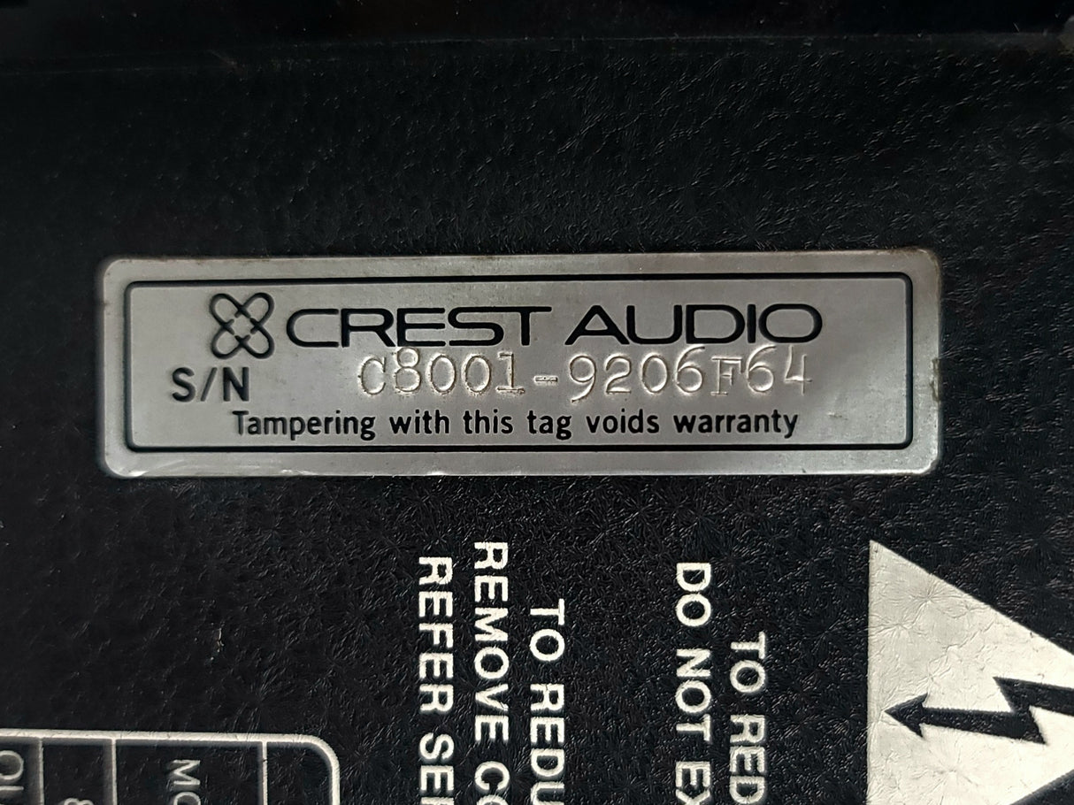 Crest Audio 8001 Amplifier