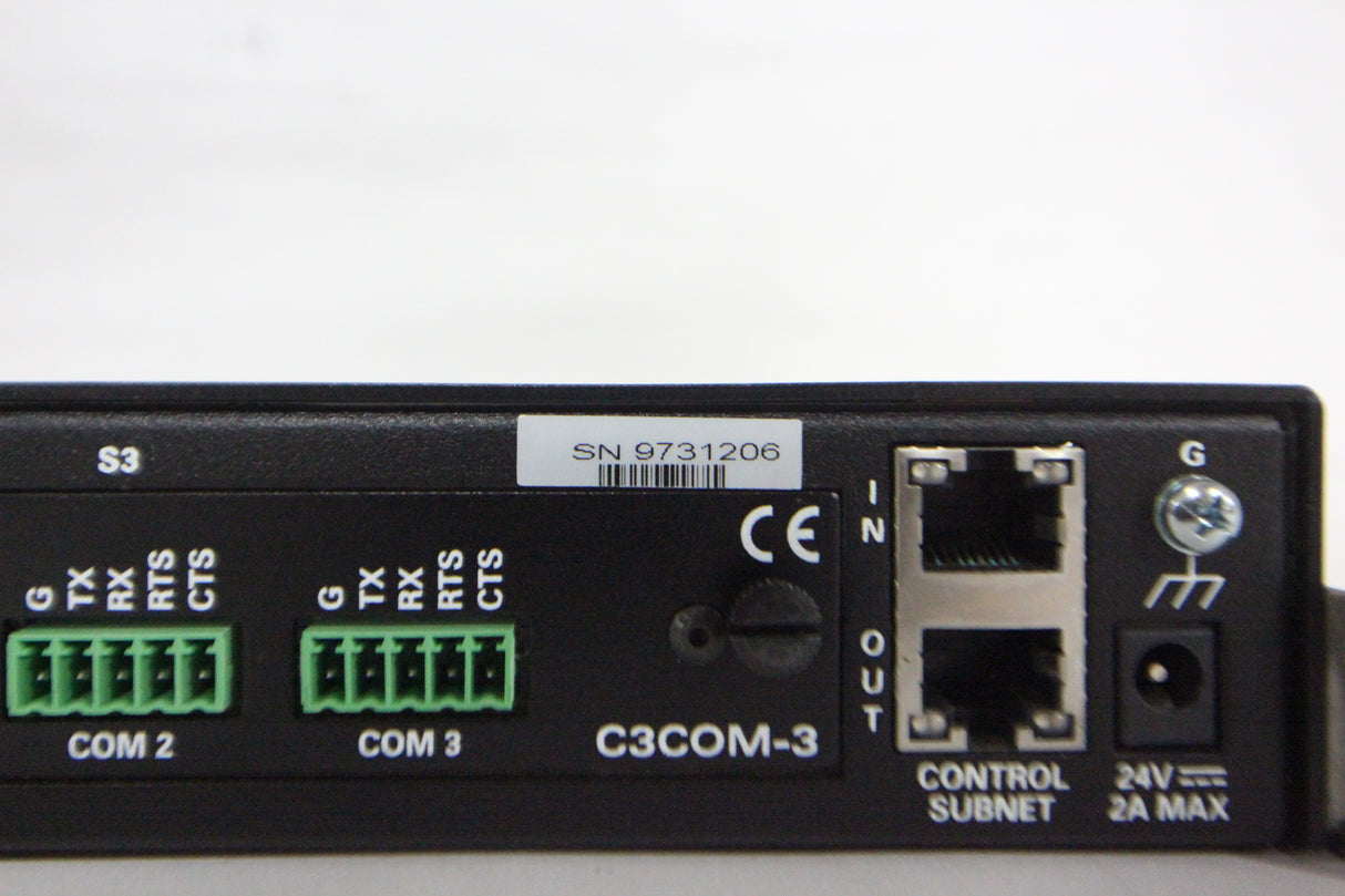 Crestron 3 Series CEN-CI3-3 Control Processor Card Interface – 3 Slot with (3) C3COM-3 Option Cards