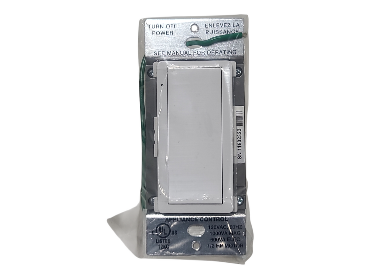 Crestron CLW-SWEX-P-W-S Cameo Wireless In-Wall Switch, 120V, White Smooth in Original Box