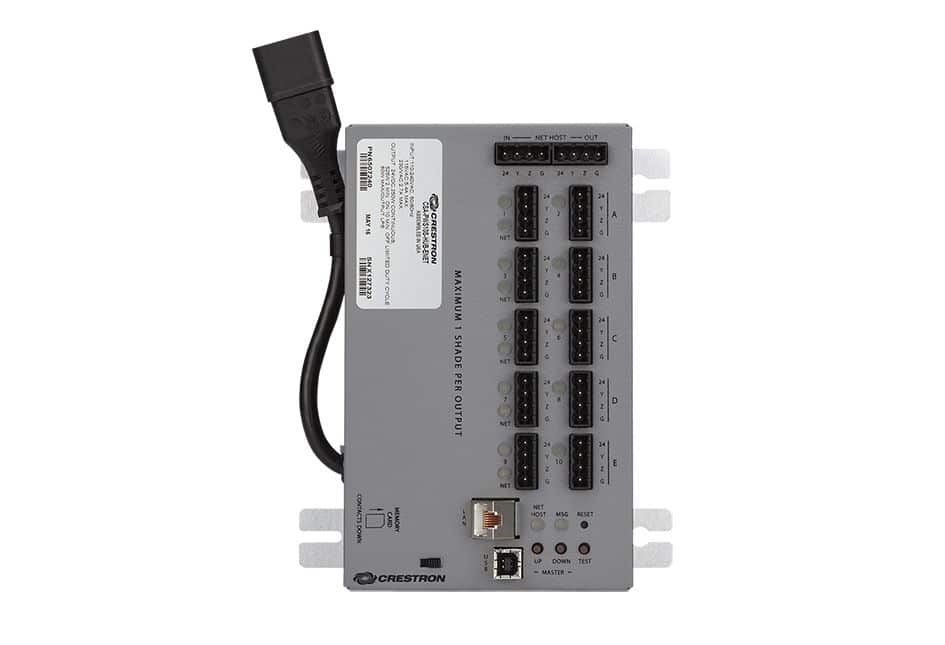 Crestron CSA-PWS10S-HUB-NET 10-Motor Power Supply with Ethernet to Cresnet Bridge and Cresnet Hub