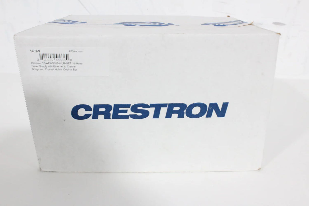 Crestron CSA-PWS10S-HUB-NET 10-Motor Power Supply with Ethernet to Cresnet Bridge and Cresnet Hub