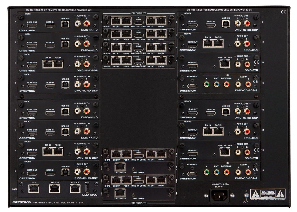Crestron DM-MD16X16-CPU3 Digital Media Switch