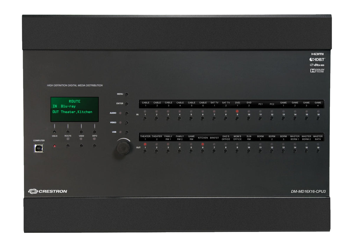 Crestron DM-MD16X16-CPU3 Digital Media Switch