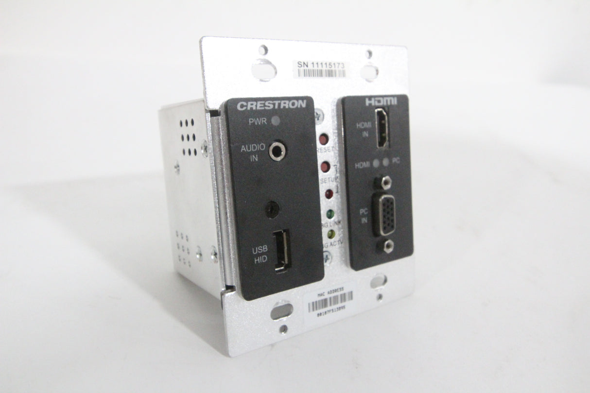 Crestron DM-TX-200-C-2G-B-T Wall Plate Digital Media Transmitter Black