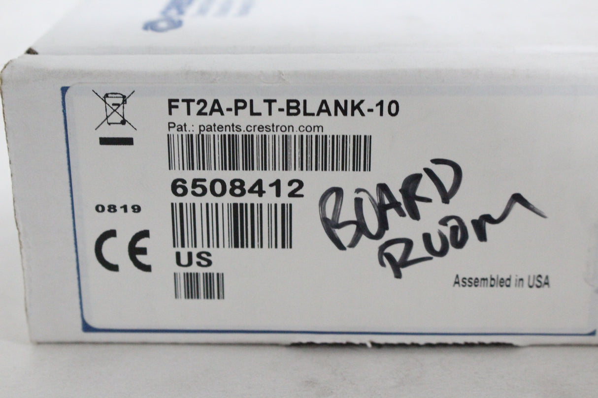 Crestron FT2A-PLT-BLANK-10 Blank Plate Modules for FT2 Series (New-Original Box)