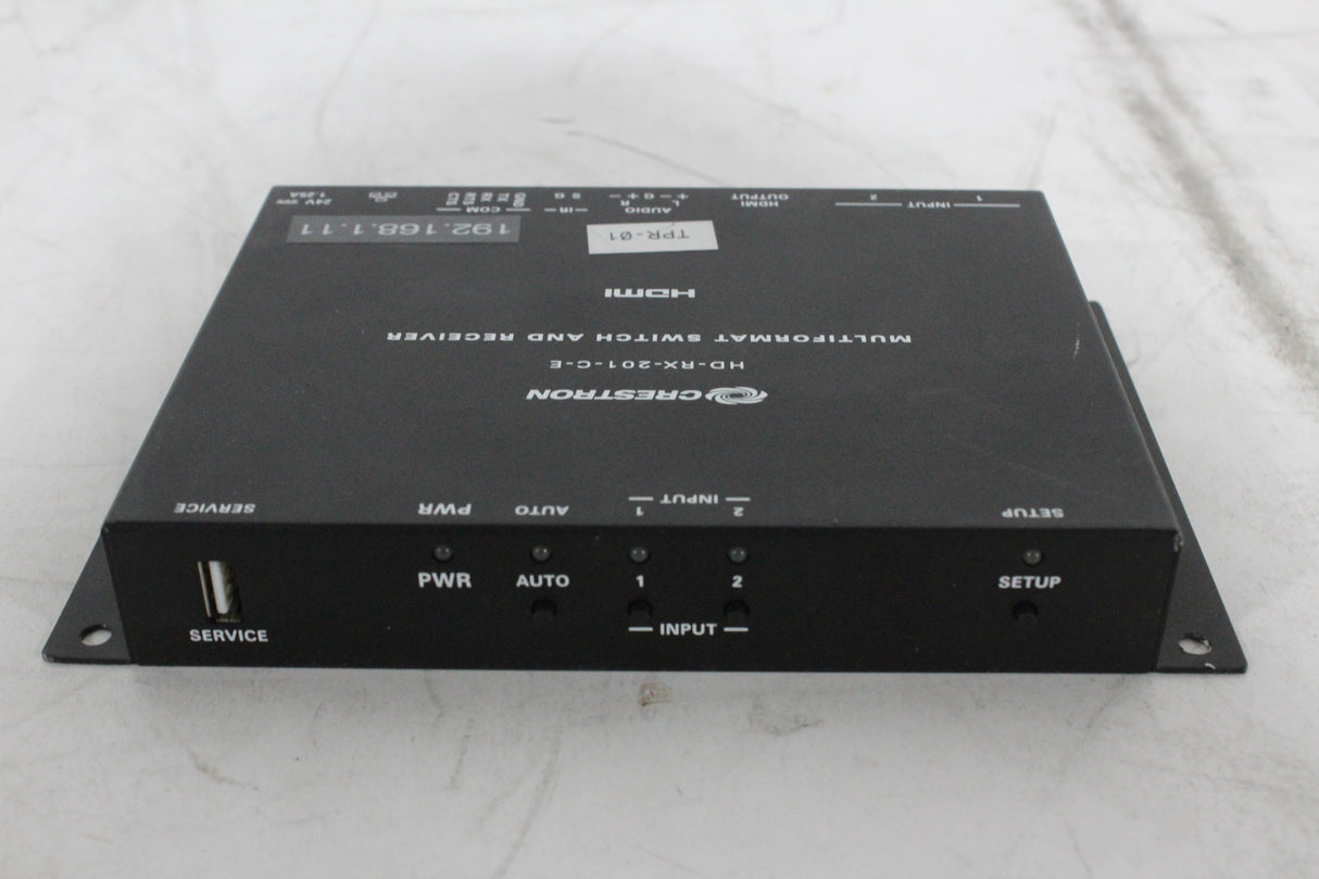 Crestron HD-RX-201-C-E HDMI Over CAT Multiformat Switch and Receiver