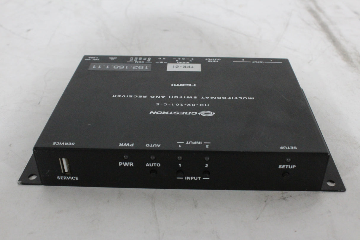 Crestron HD-RX-201-C-E HDMI Over CAT Multiformat Switch and Receiver