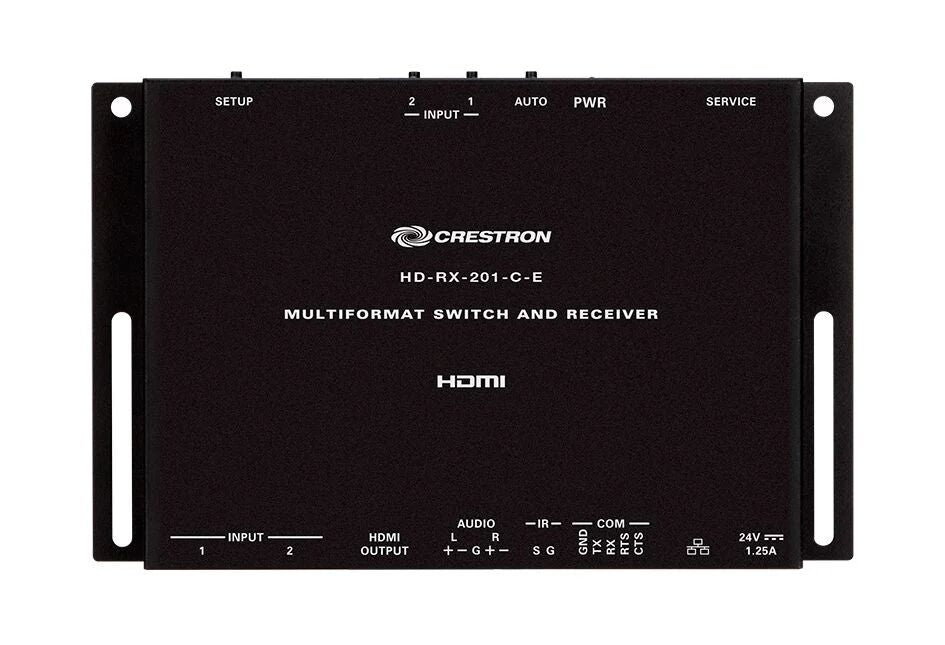 Crestron HD-RX-201-C-E Surface Mountable Multiformat Switch and Receiver