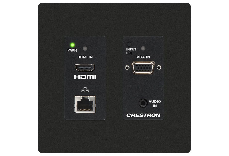 Crestron HD-TX-201-C-2G-E-B-T HDMI over CAT Trans & 2x1 Switcher w/VGA-Audio (New)
