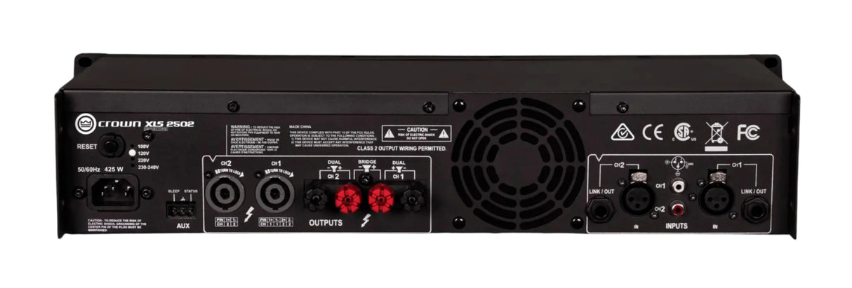Crown XLS2502 XLS Drivecore 2 Series 2.4kW Amplifier
