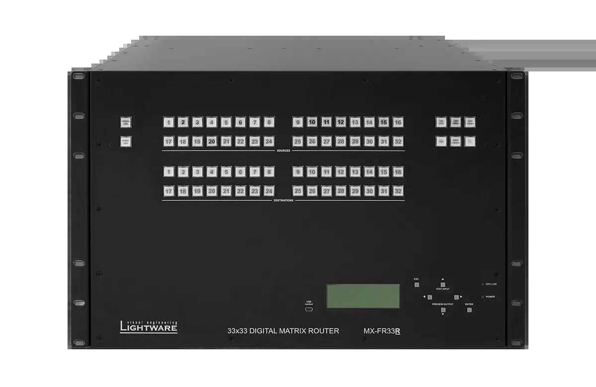 DVI Gear MXP-FR33R 33x33 Modular Digital Matrix Switcher