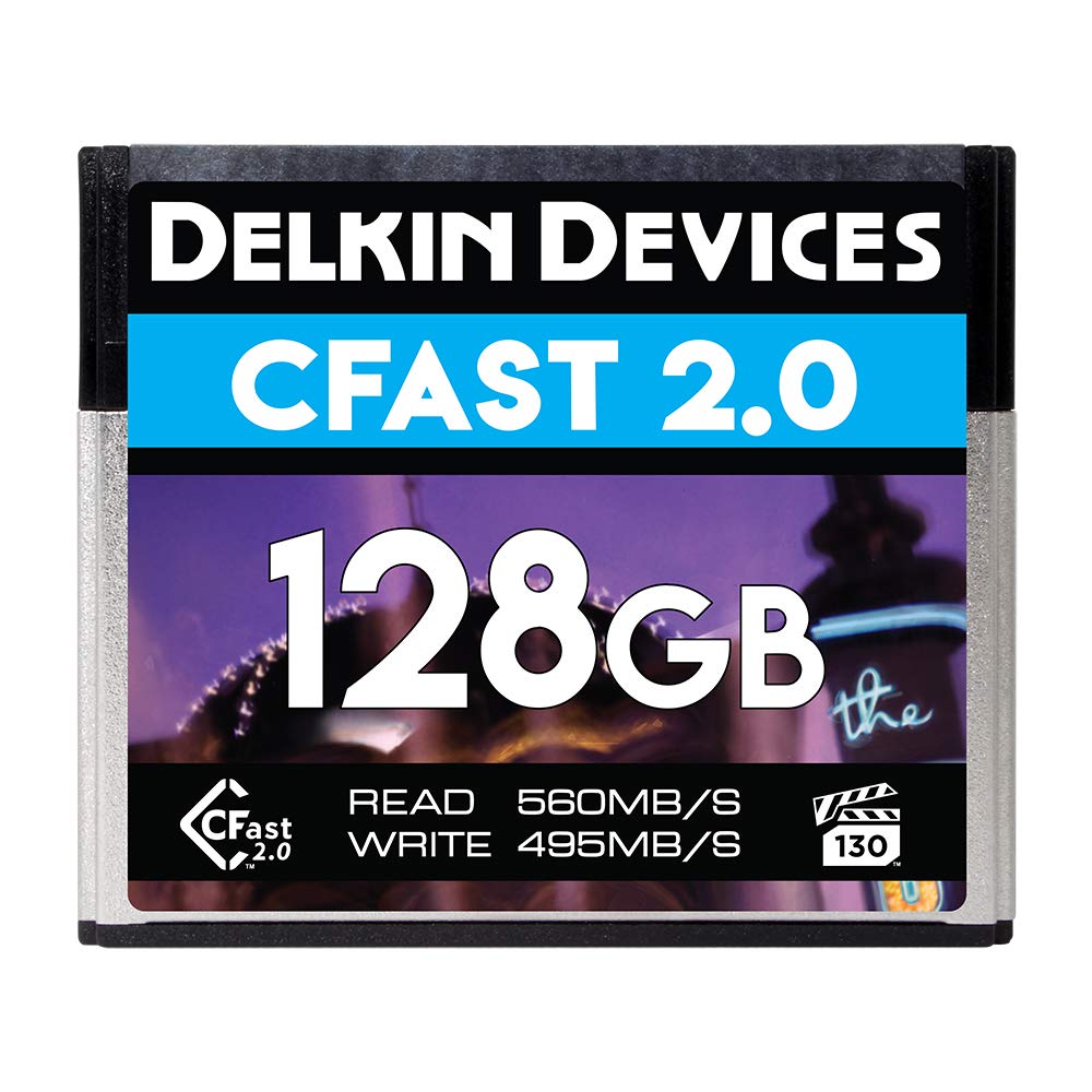 Delkin DELKIN-DCFSTV128 128GB Premium CFast 2.0 Memory Card