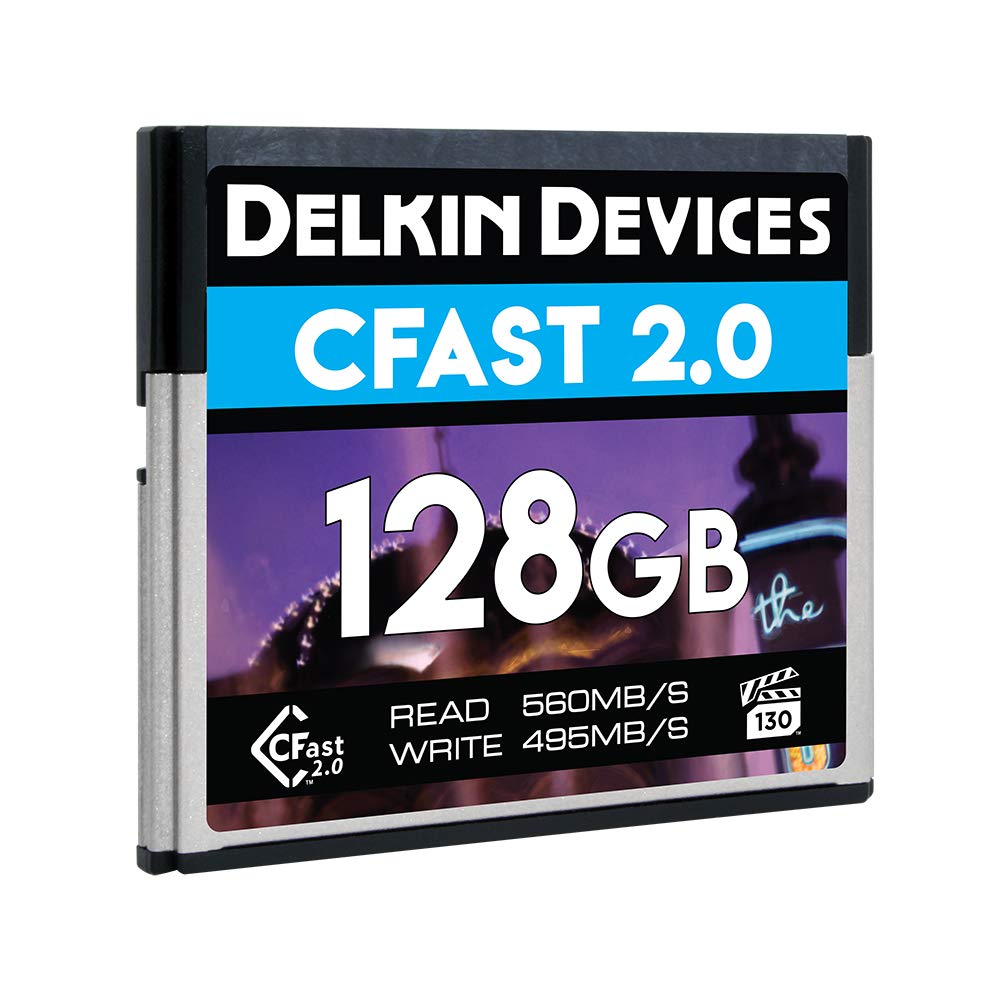 Delkin DELKIN-DCFSTV128 128GB Premium CFast 2.0 Memory Card