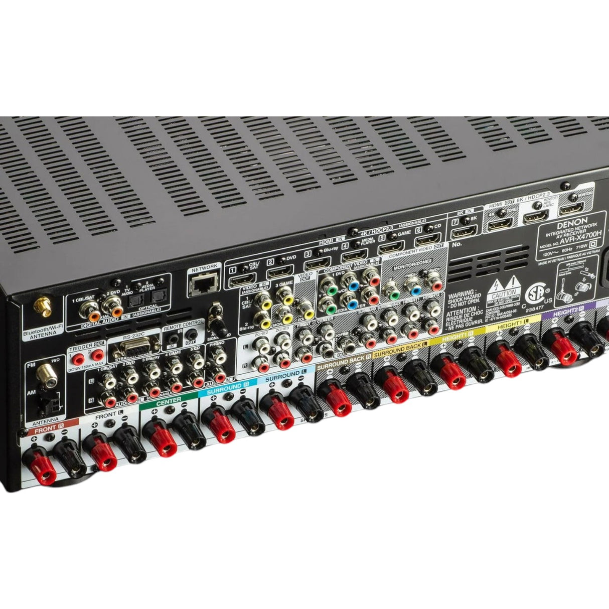 Denon AVR-X4700H 9.2 Ch. 125W 8K AV Receiver w/ HEOS® Built-in