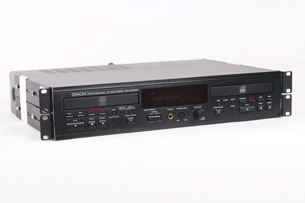 Denon DN-C550R Professional Rack-Mount Dual Drawer CD-R/CD-RW Recorder and CD Player