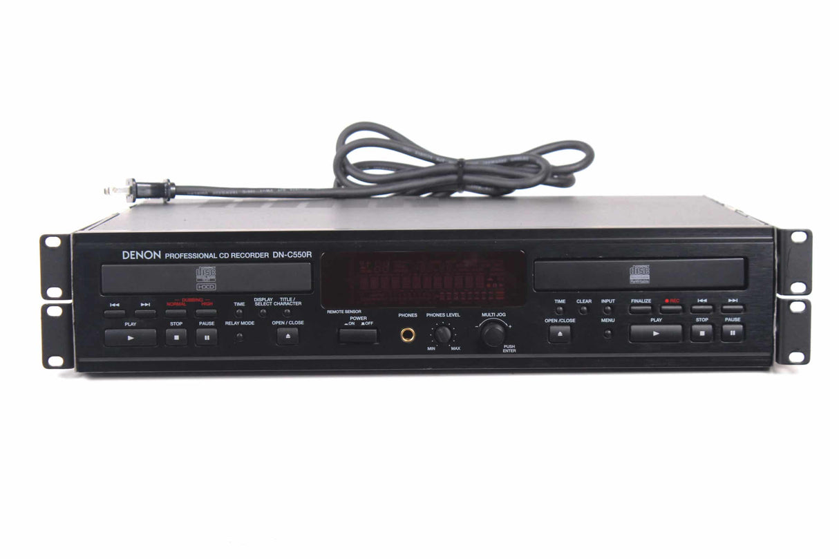 Denon DN-C550R Professional Rack-Mount Dual Drawer CD-R/CD-RW Recorder and CD Player