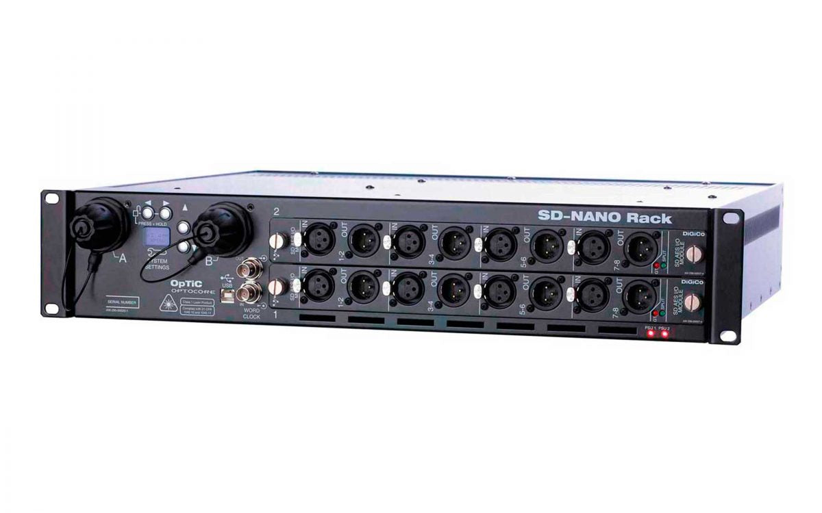 DiGiCo SD-Nano Compact In/Out Rack w/ AES/EBU Input /Output Card (BNC)