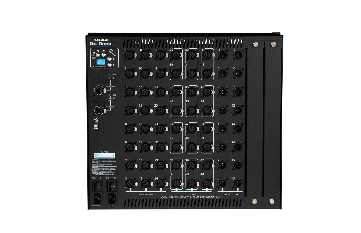 DiGiCo Stage X-Digirack2-D 48 Inputs+48 Outputs