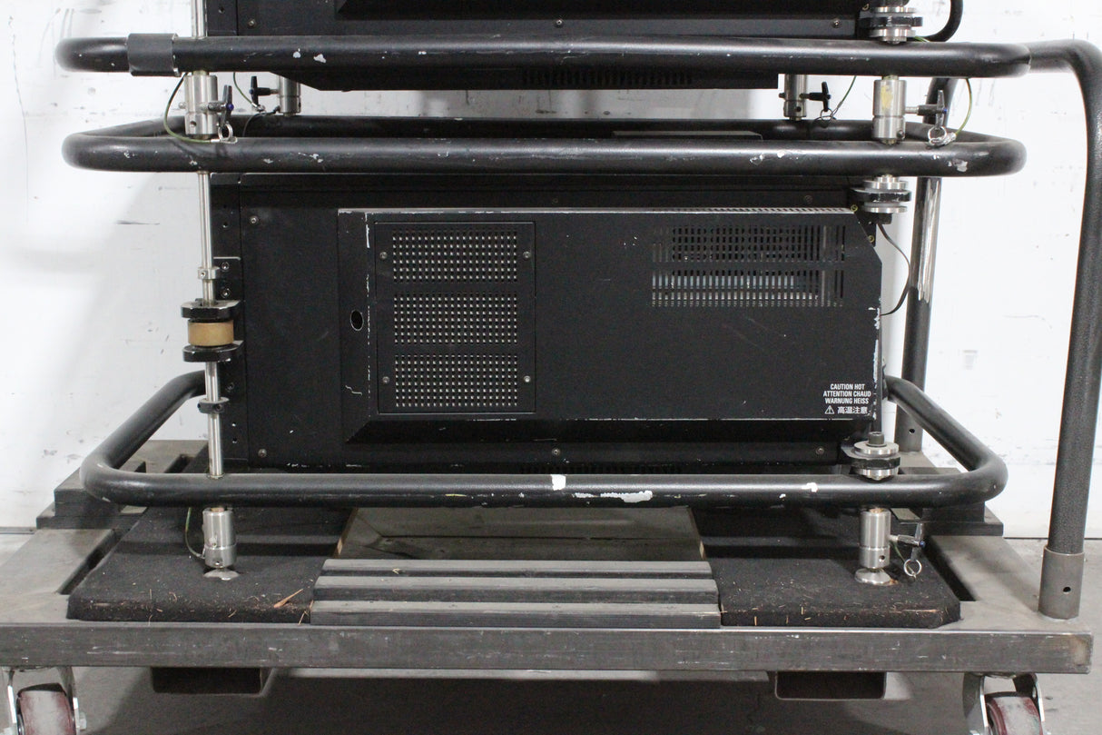 Digital Projection HL12000DSX Large Venue Projector (1171 Hours) w/ Lens (FOR PARTS) & Dolly