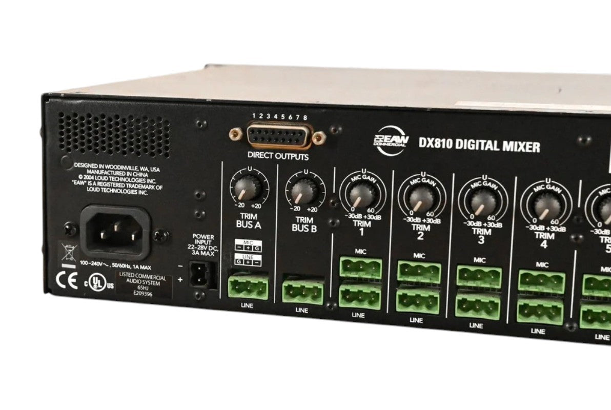 EAW DX810 - 8x10 Digital Matrix Mixer and Processor