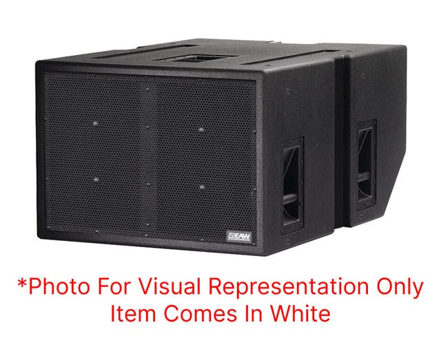 EAW SB1001 Dual 18" Passive Subwoofer (White w/ Black Handles) in Original Box (NEW)