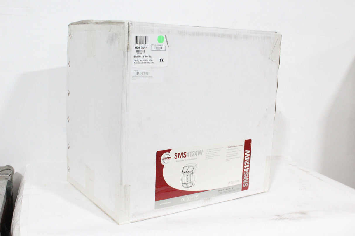 EAW SMS4124W-WT 2-Way Surface Mounted Passive Loudspeaker (White)