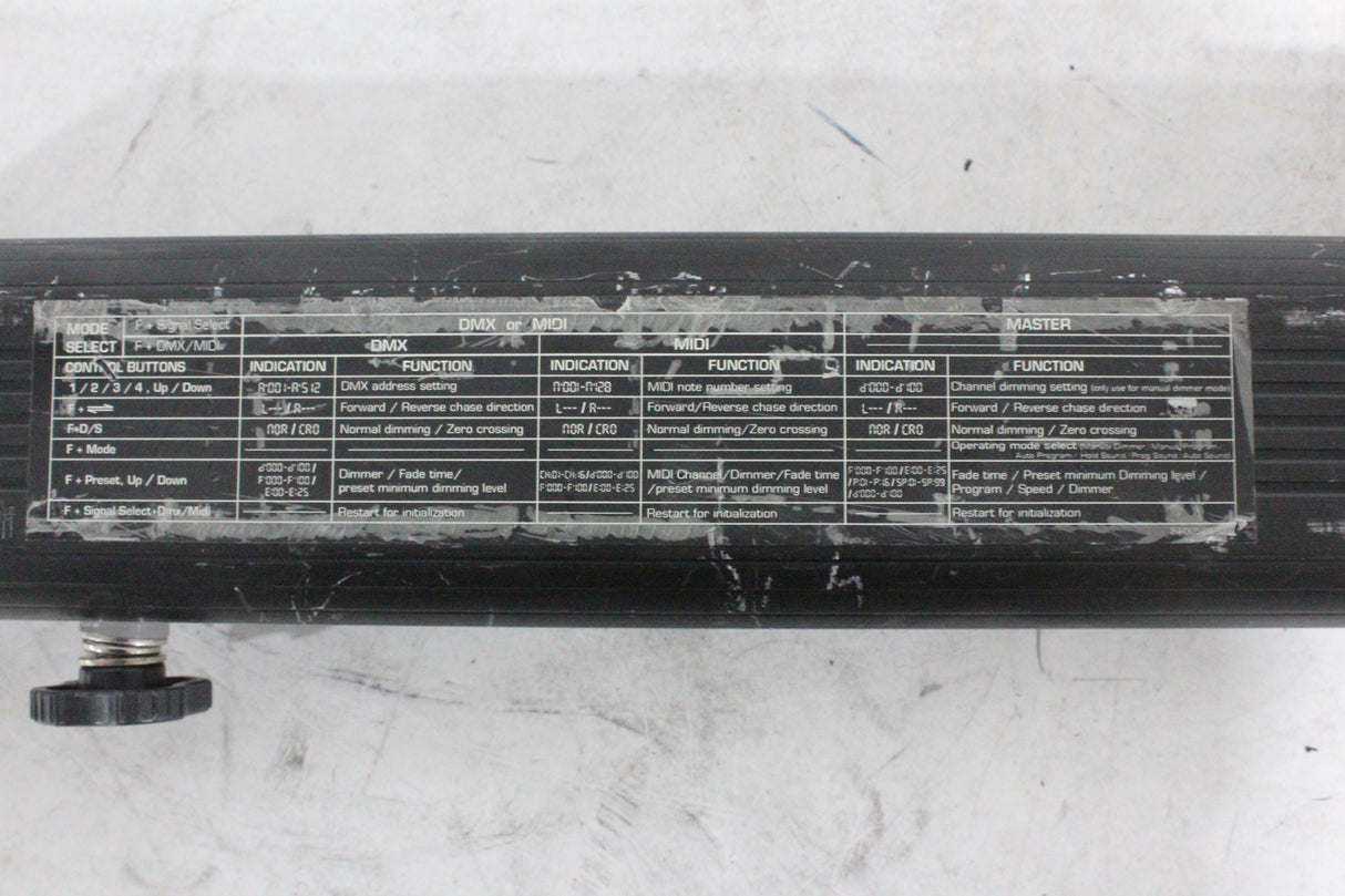 Elation Pro Bar-4 4-Channel DMX 512 Dimmer Bar