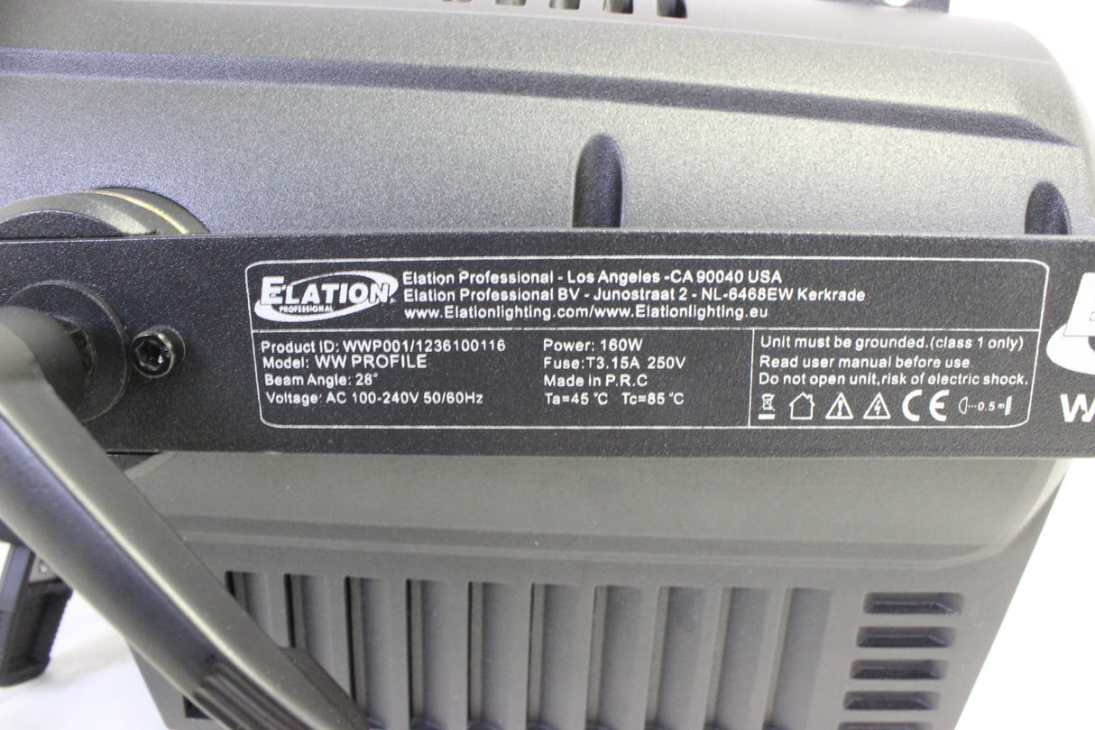 Elation WW50 Profile LED Ellipsoidal w/ 50 Degree Lens