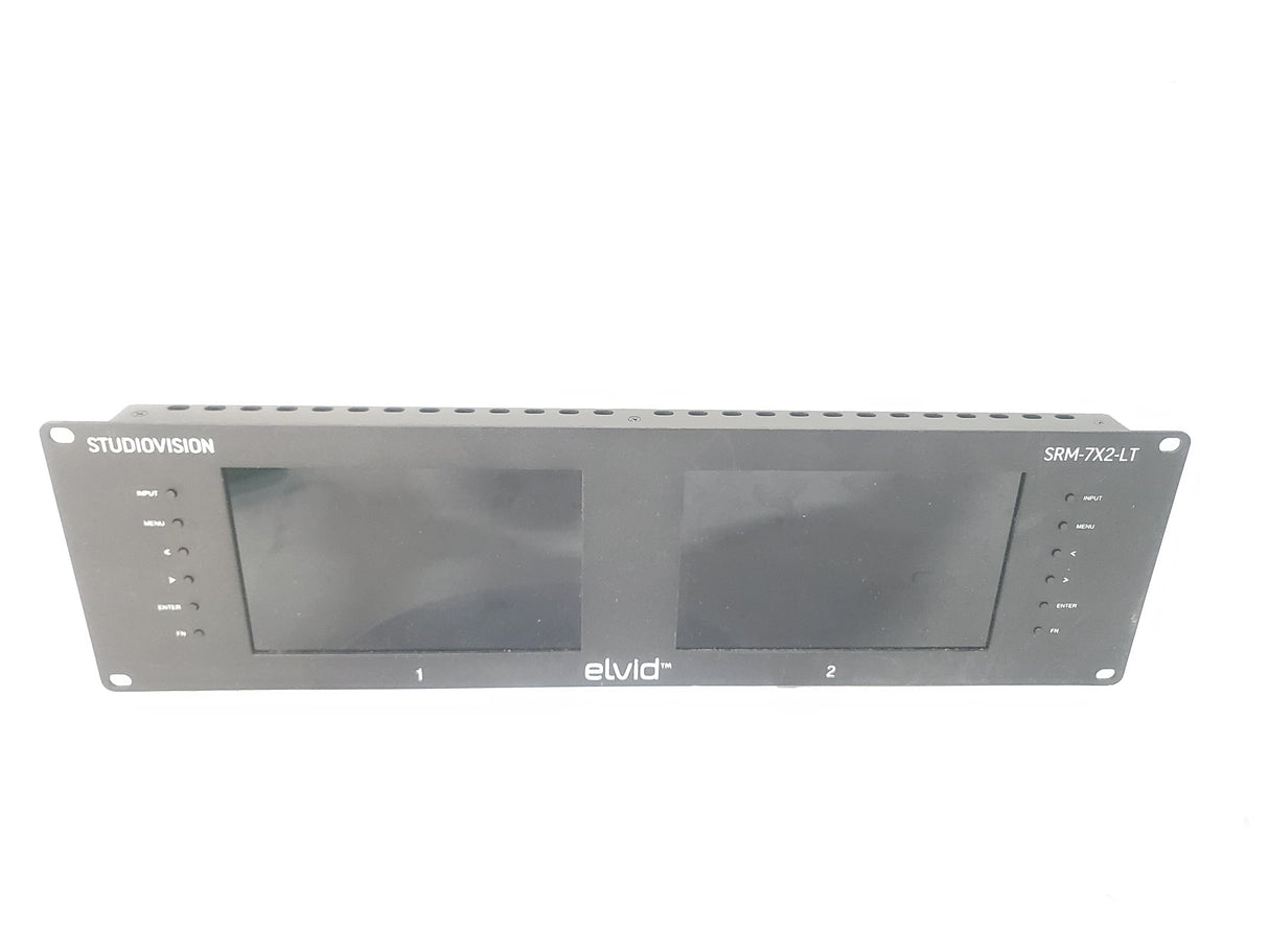Elvid SRM-7X2-LT StudioVision Dual 7" Monitor Rackmount