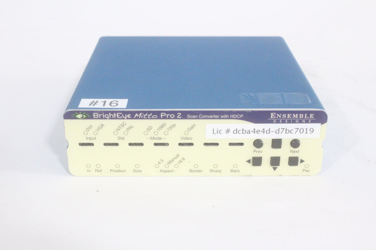 Ensemble Designs BrightEye Mitto Pro 2 Scan Converter w/ HDCP