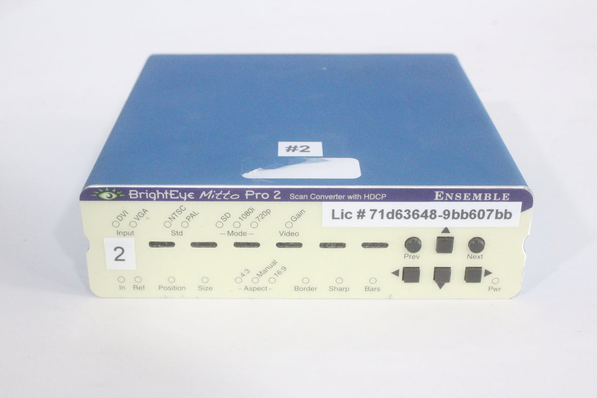 Ensemble Designs BrightEye Mitto Pro 2 Scan Converter w/ HDCP