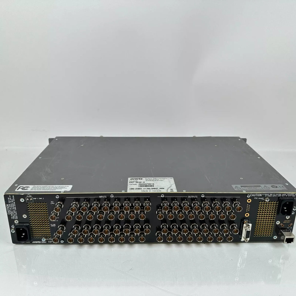 Evertz 32x32 SD/HD Video Router EQT-3232-H+2PS