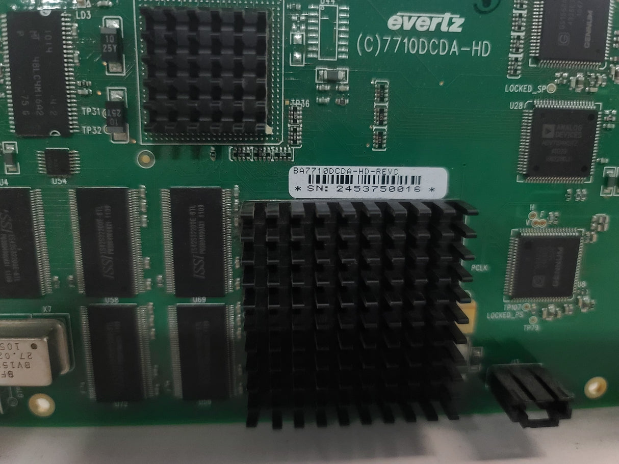 Evertz 7710DCDA-HD HD Down Converter & Distribution Amplifier Module w/ Backplane
