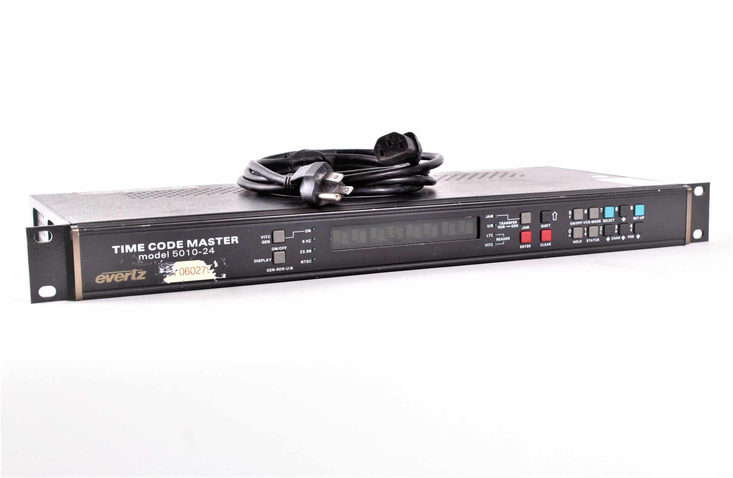 Evertz Time Code Master 5010 本体 Evertz 5010 Time Code 5010-24 Timecode Master – AVGear.com