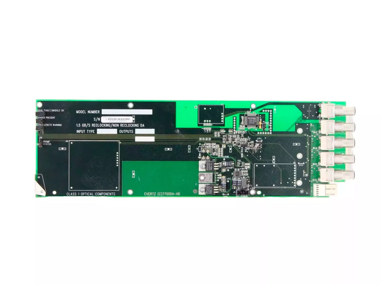Evertz 7700DA-HD 1.5 GB/S Reclocking/Non Reclocking Distribution Amplifier