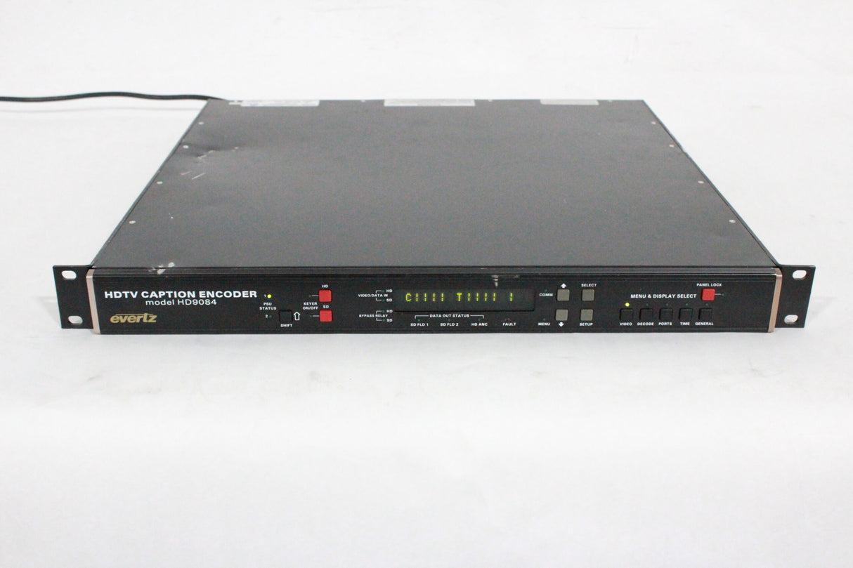 Evertz HD9084 HDTV High Definition Closed Caption Encoder
