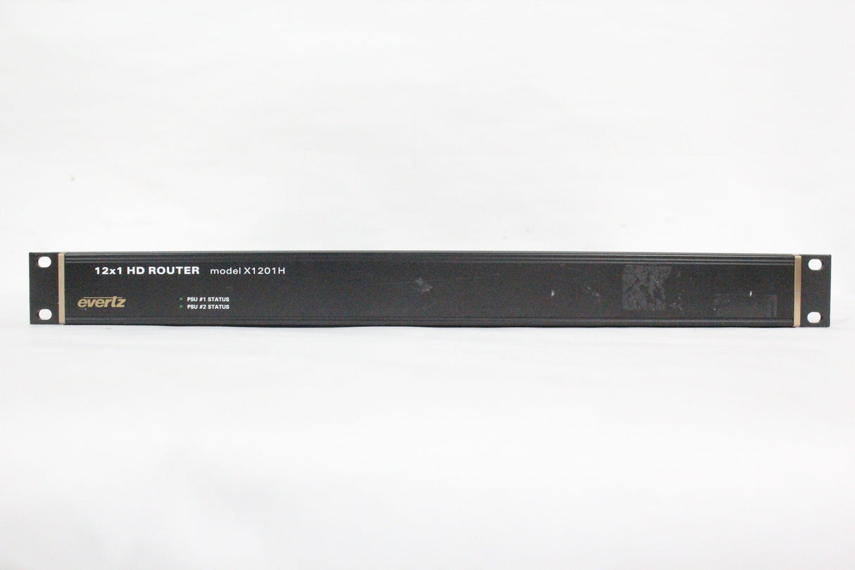 Evertz X-1201H-HES 12x1 HD/SD SDI Video Bypass Protected Router