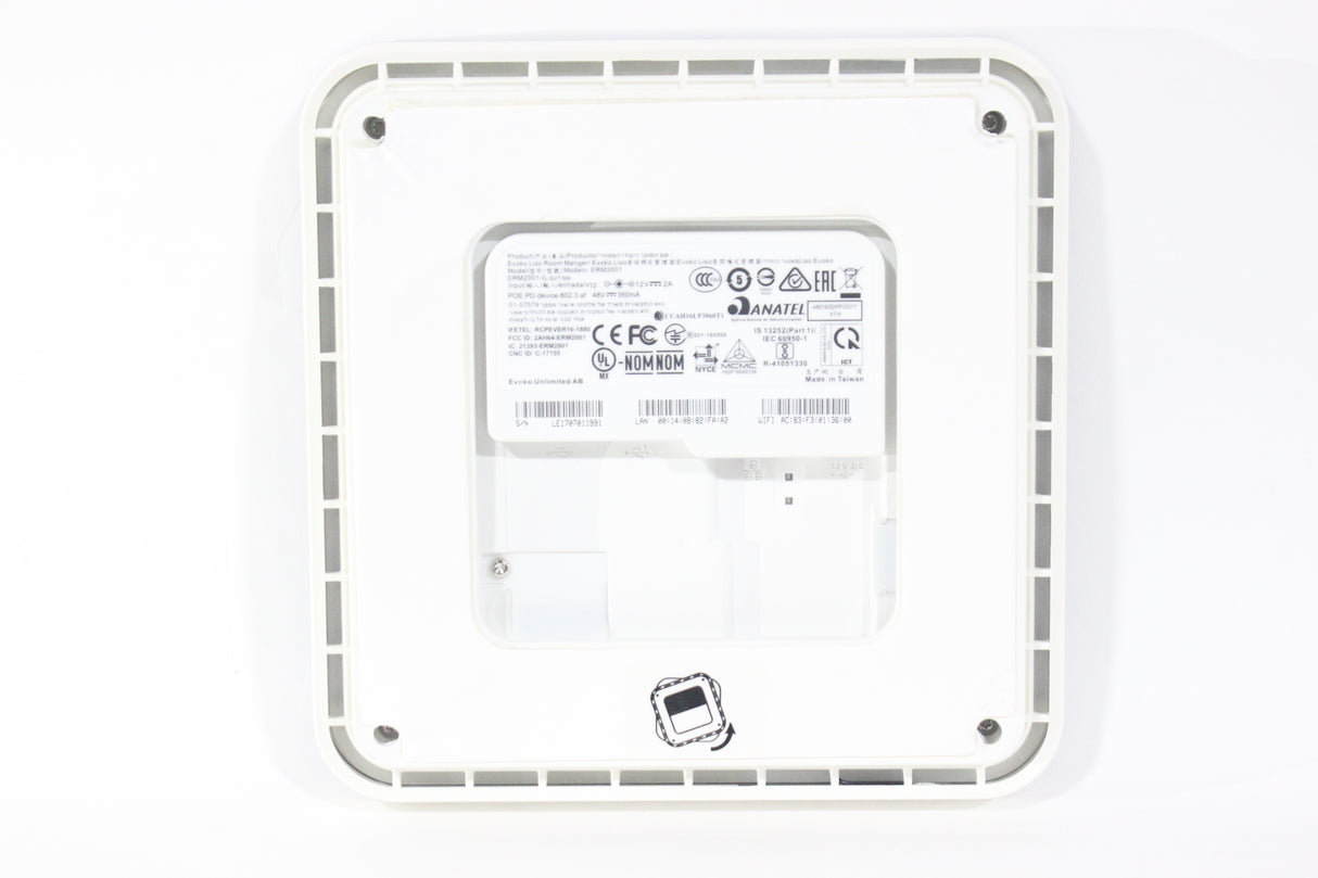 Evoko ERM2001 Wall Mounted Room Manager Tablet