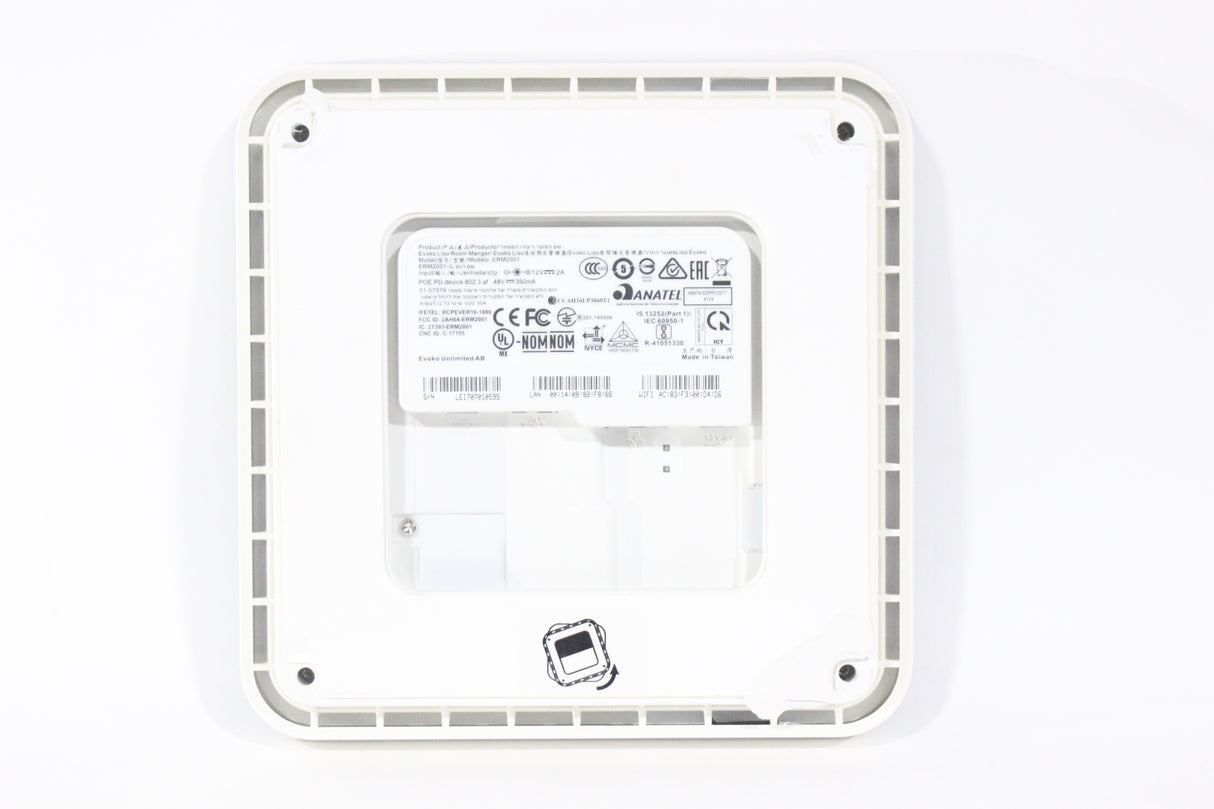 Evoko ERM2001 Wall Mounted Room Manager Tablet