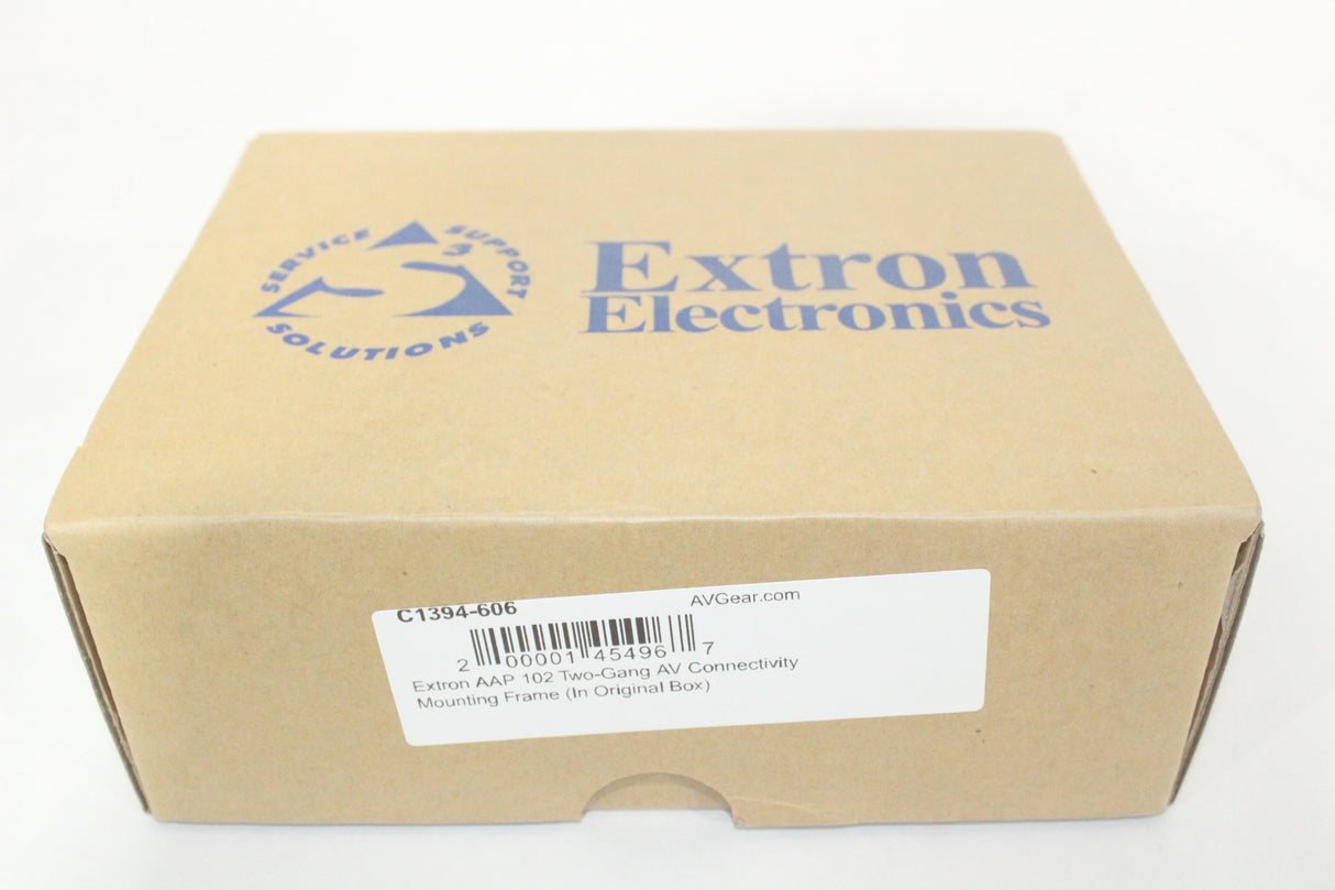 Extron AAP 102 Two-Gang AV Connectivity Mounting Frame (In Original Box)